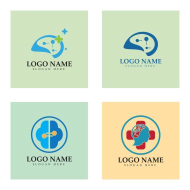 Neuron logo or nerve cell logo design,molecule logo illustration template icon with vector concept 