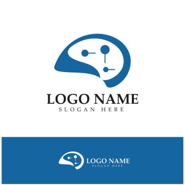 Neuron logo or nerve cell logo design,molecule logo illustration template icon with vector concept 