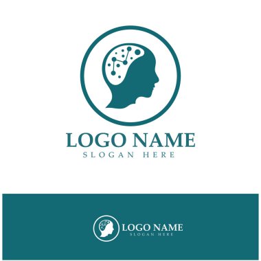 Neuron logo or nerve cell logo design,molecule logo illustration template icon with vector concept 