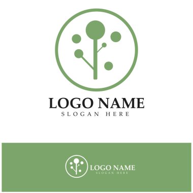 Neuron logo or nerve cell logo design,molecule logo illustration template icon with vector concept 