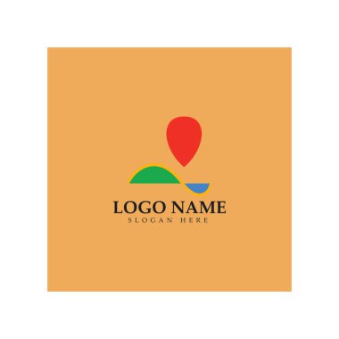 search find pin location maps GPS point logo design modern concept vector illustration
