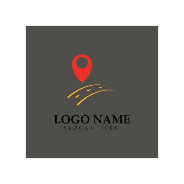 search find pin location maps GPS point logo design modern concept vector illustration