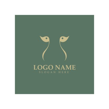 cheetah logo with flat silhouette and color packed with modern concept vector