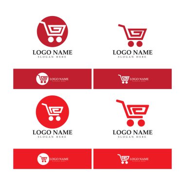 e-commerce logo and online shop logo design with modern concept