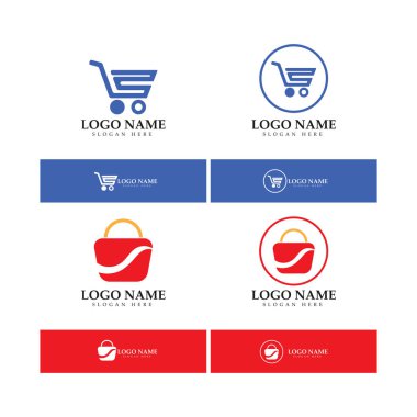 e-commerce logo and online shop logo design with modern concept