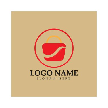 e-commerce logo and online shop logo design with modern concept