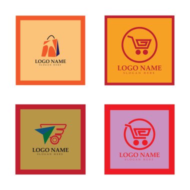 e-commerce logo and online shop logo design with modern concept