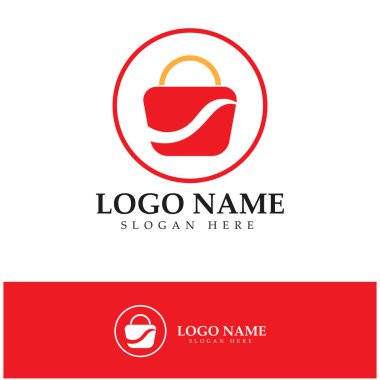 e-commerce logo and online shop logo design with modern concept