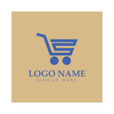 e-commerce logo and online shop logo design with modern concept