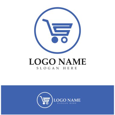 e-commerce logo and online shop logo design with modern concept