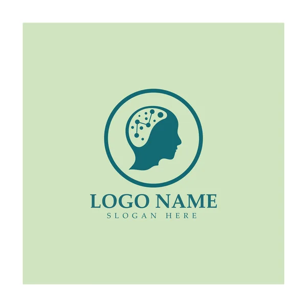 Логотип Нейрона Дизайн Логотипа Нервной Клетки Иконка Шаблона Иллюстрации Логотипа — стоковый вектор