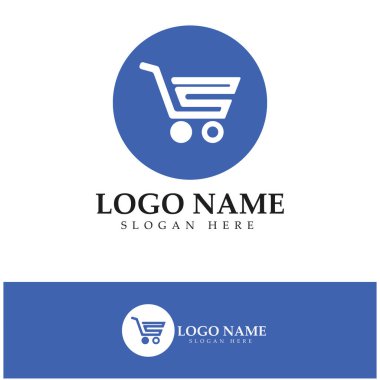 e-commerce logo and online shop logo design with modern concept