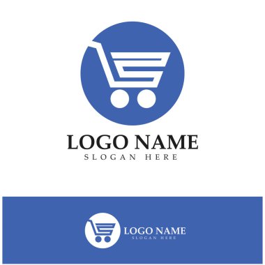 e-commerce logo and online shop logo design with modern concept
