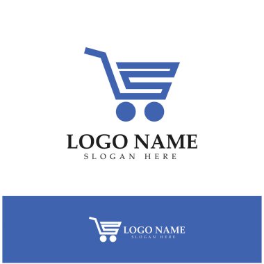 e-commerce logo and online shop logo design with modern concept