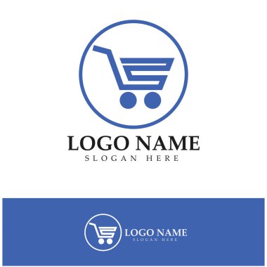 e-commerce logo and online shop logo design with modern concept