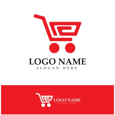 e-commerce logo and online shop logo design with modern concept