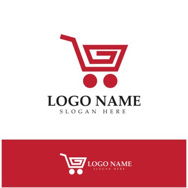 e-commerce logo and online shop logo design with modern concept