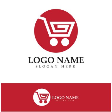 e-commerce logo and online shop logo design with modern concept