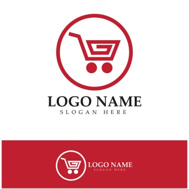 e-commerce logo and online shop logo design with modern concept