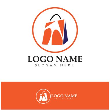 e-commerce logo and online shop logo design with modern concept