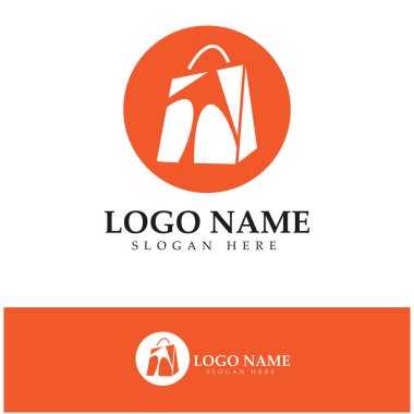 e-commerce logo and online shop logo design with modern concept