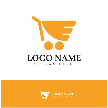 e-commerce logo and online shop logo design with modern concept
