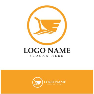 e-commerce logo and online shop logo design with modern concept