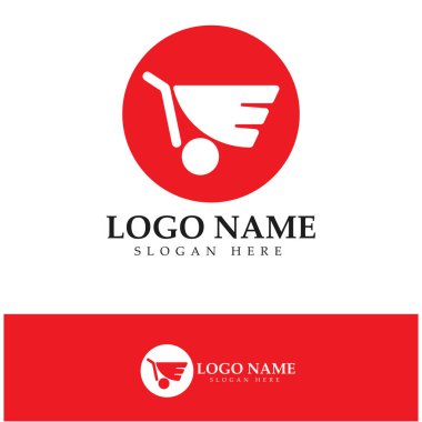 e-commerce logo and online shop logo design with modern concept