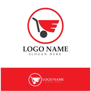 e-commerce logo and online shop logo design with modern concept