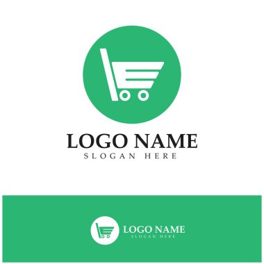e-commerce logo and online shop logo design with modern concept