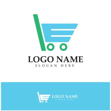 e-commerce logo and online shop logo design with modern concept