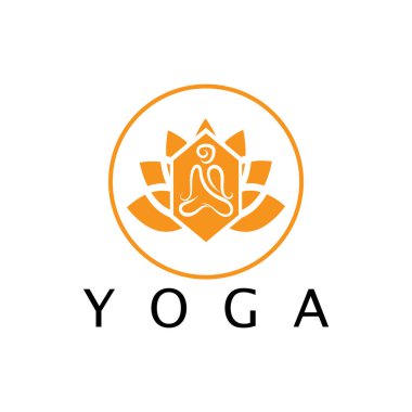 logo design of people doing yoga symbol icon illustration vector