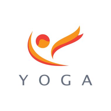 logo design of people doing yoga symbol icon illustration vector