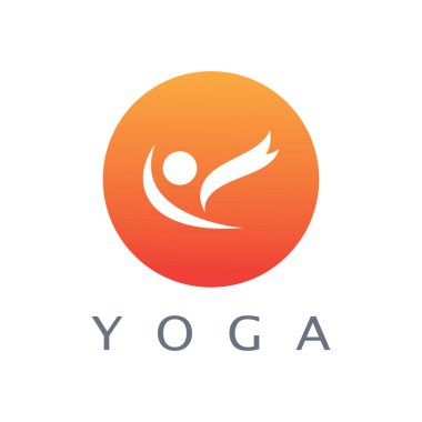 logo design of people doing yoga symbol icon illustration vector