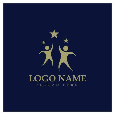 Yıldız simgesi şablon vektör illüstrasyon tasarımı