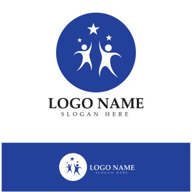 Yıldız simgesi şablon vektör illüstrasyon tasarımı