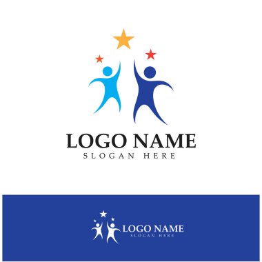 Yıldız simgesi şablon vektör illüstrasyon tasarımı