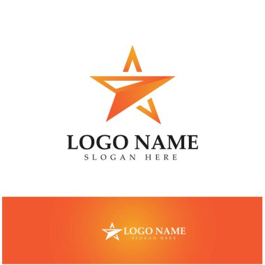 Yıldız simgesi şablon vektör illüstrasyon tasarımı