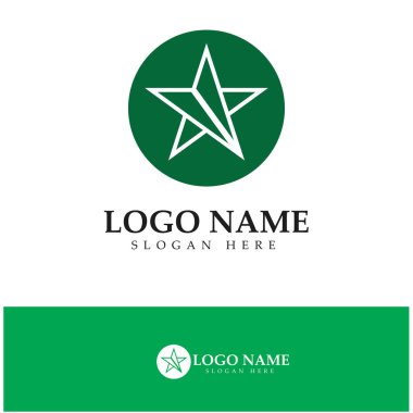 Yıldız simgesi şablon vektör illüstrasyon tasarımı