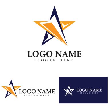 Yıldız simgesi şablon vektör illüstrasyon tasarımı