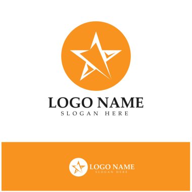 Yıldız simgesi şablon vektör illüstrasyon tasarımı