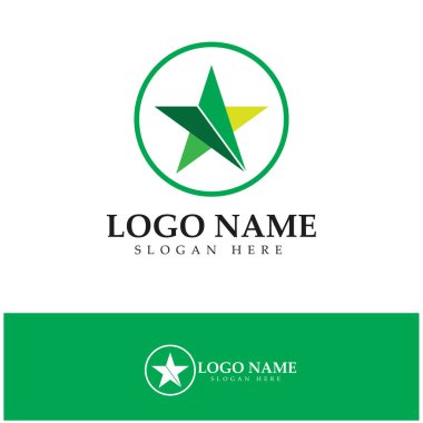 Yıldız simgesi şablon vektör illüstrasyon tasarımı