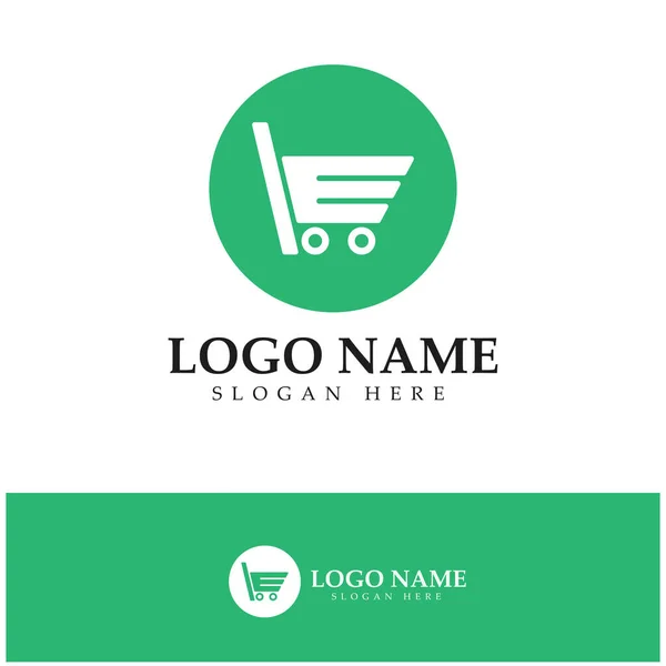Commerce Logo Online Shop Logo Design Modern Concept — 스톡 벡터