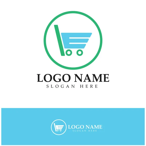 Commerce Logo Online Shop Logo Design Modern Concept — 스톡 벡터