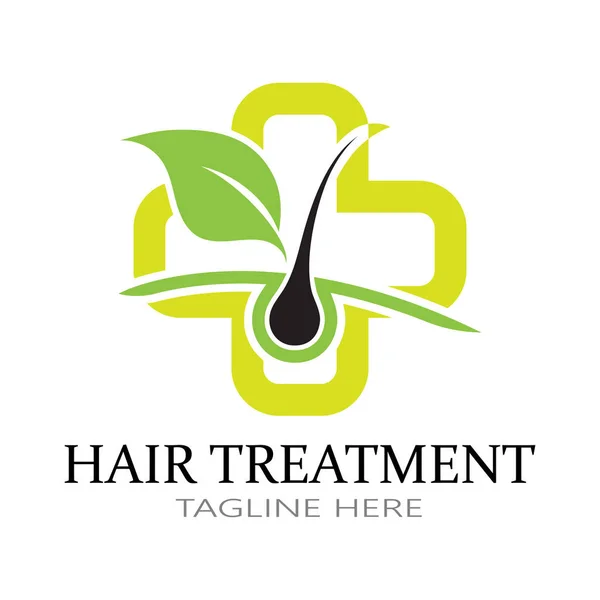 Hair treatment logo removal logo vector image design illustratio