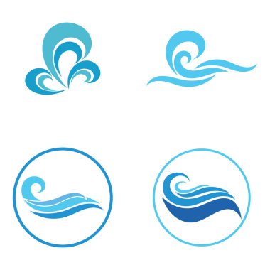 water wave,wave beach vector illustration design logo template