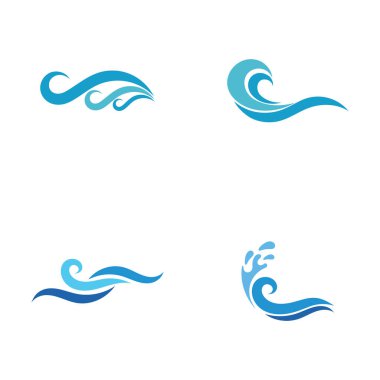 water wave,wave beach vector illustration design logo template