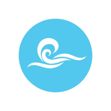water wave,wave beach vector illustration design logo template