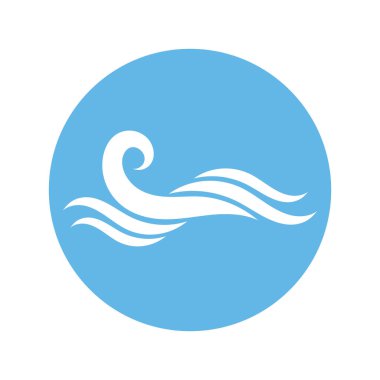 water wave,wave beach vector illustration design logo template