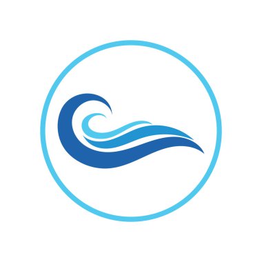 water wave,wave beach vector illustration design logo template
